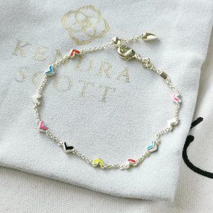 Kendra Scott Chain Bracelet - Haven Heart Multi Color Gold